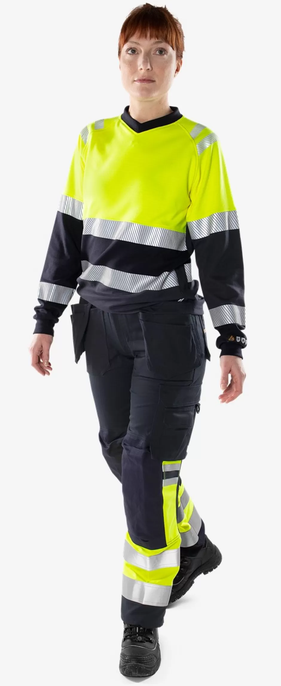 Fristads Flamestat High Vis Dames T-shirt Met Lange Mouwen Klasse 1 7108 TFL<DAMES T-Shirts | T-Shirts