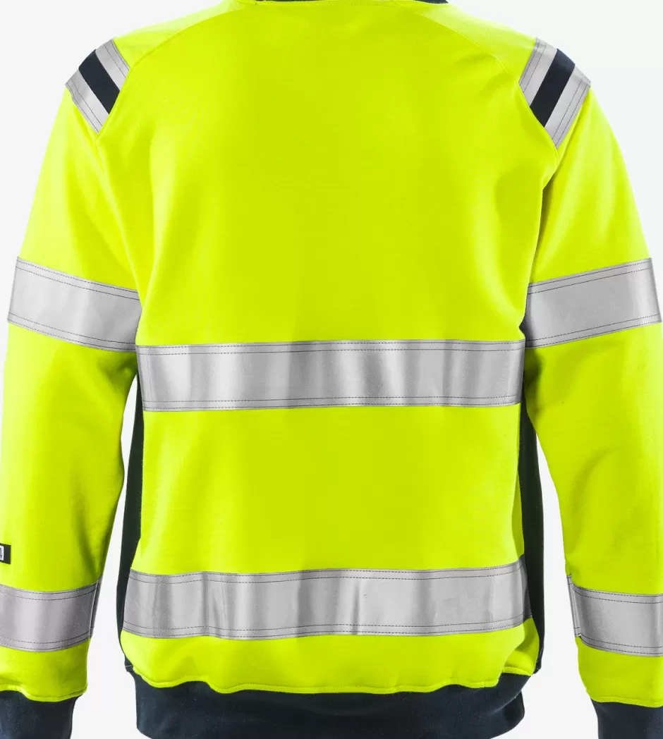 Fristads Flamestat High Vis Sweatshirt Klasse 3 7076 SFLH<Heren Sweatshirts | Sweatshirts