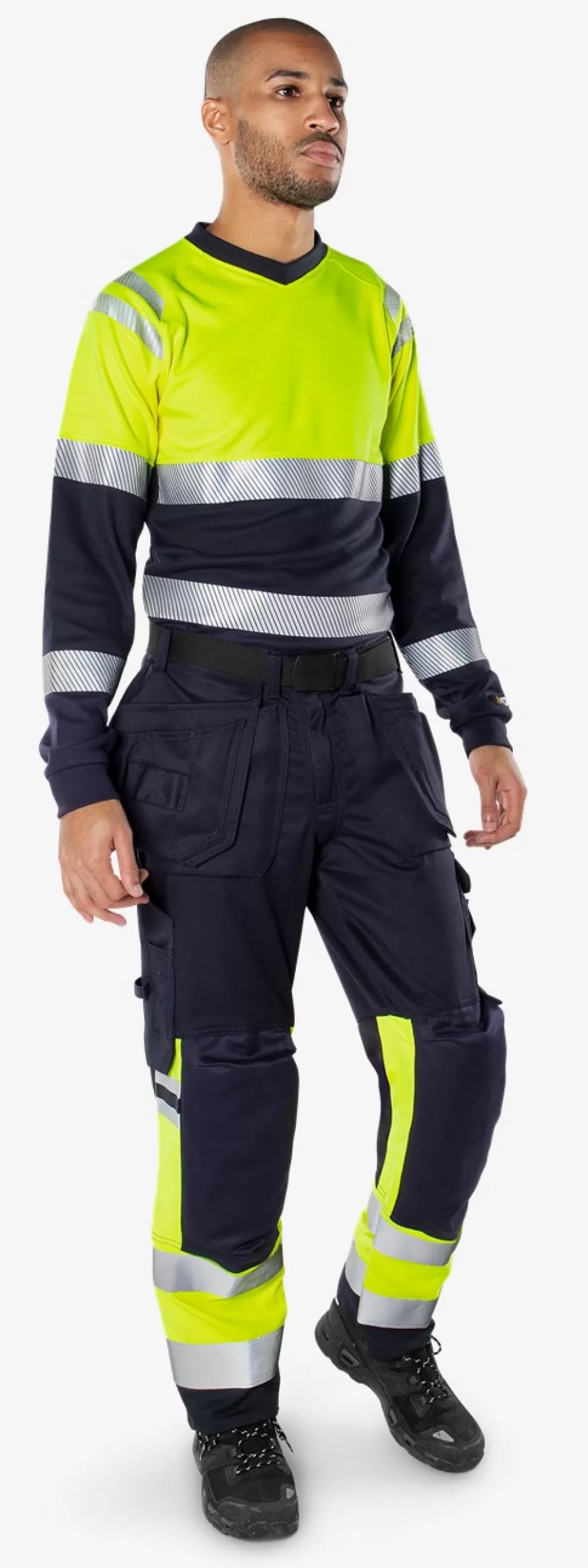 Fristads Flamestat High Vis T-shirt Met Lange Mouwen Klasse 1 7107 TFL<Heren T-Shirts | T-Shirts