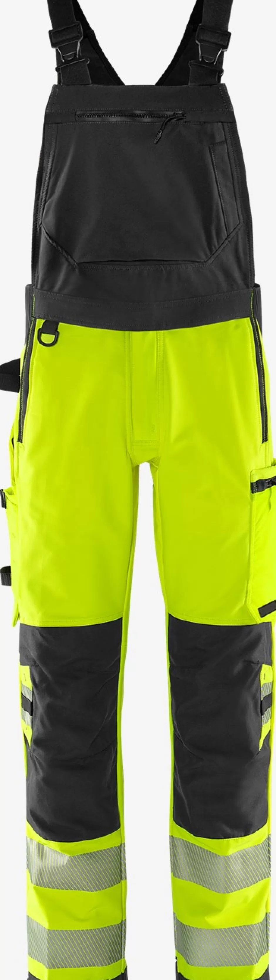 Fristads High Vis Green Amerikaanse Overall Stretch Klasse 2 1031 GSTP<Heren Amerikaanse Overalls | Amerikaanse Overall