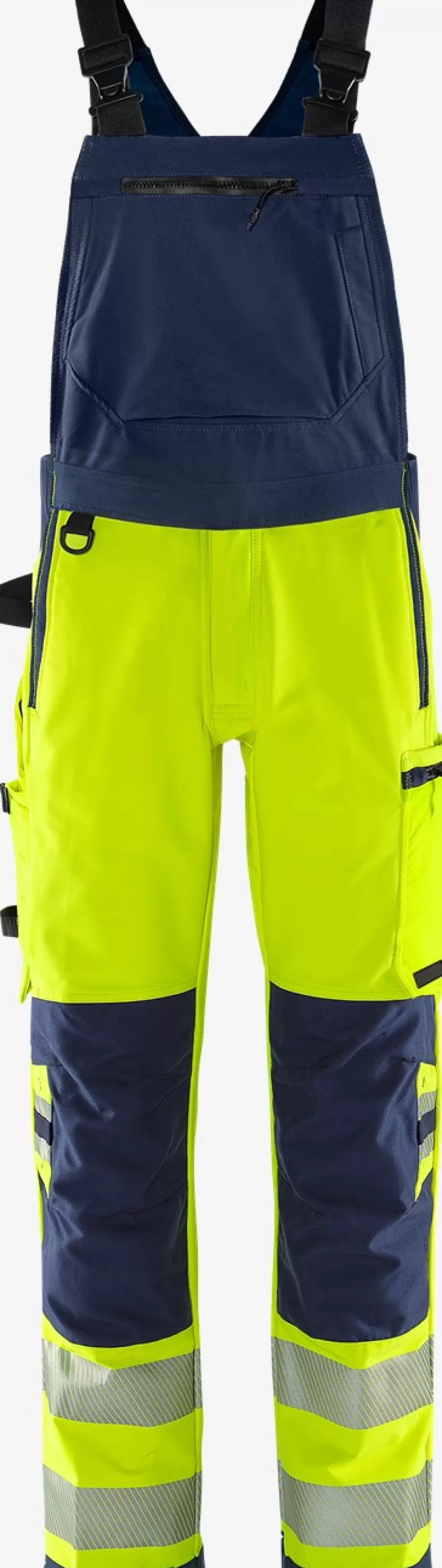 Fristads High Vis Green Amerikaanse Overall Stretch Klasse 2 1031 GSTP<Heren Amerikaanse Overalls | Amerikaanse Overall