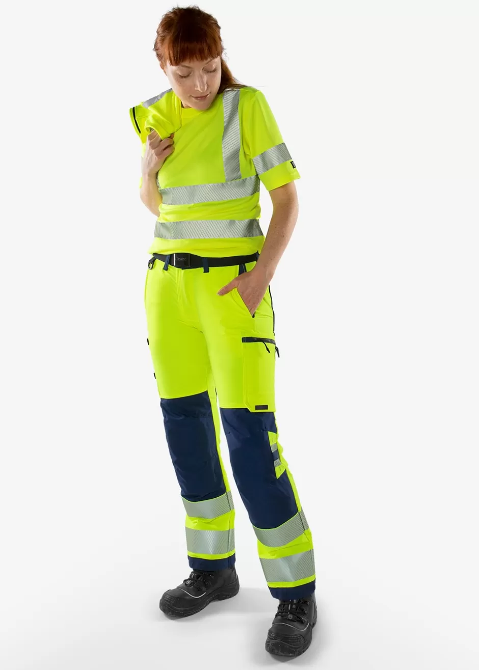 Fristads High Vis Green Broek Dames Stretch Klasse 2 2665 GSTP<DAMES Broeken | Broeken