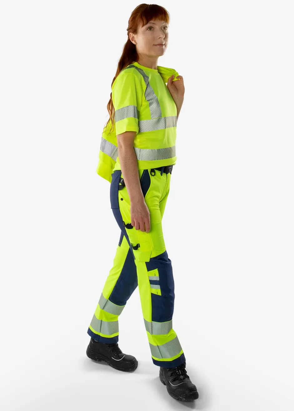 Fristads High Vis Green Broek Dames Stretch Klasse 2 2665 GSTP<DAMES Broeken | Broeken