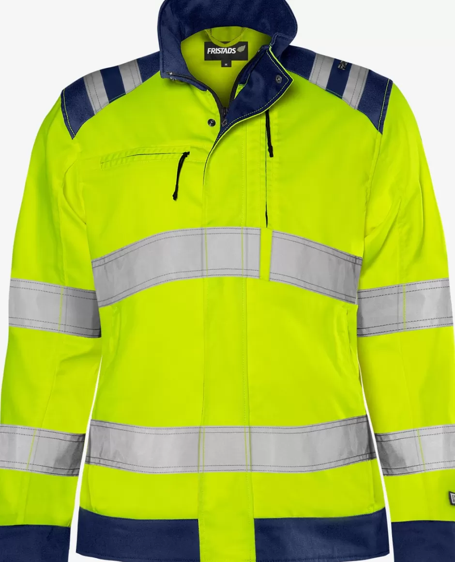 Fristads High Vis Green Jack Dames Klasse 3 4068 GPLU<DAMES Jassen | Jacks