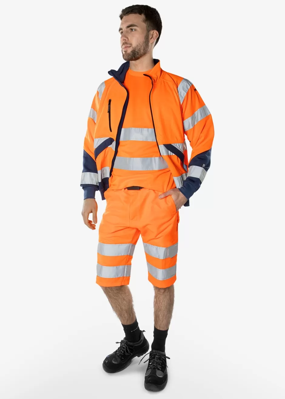 Fristads High Vis Green Korte Broek Klasse 2 2650 GPLU<Heren Korte Broek | Korte Broek