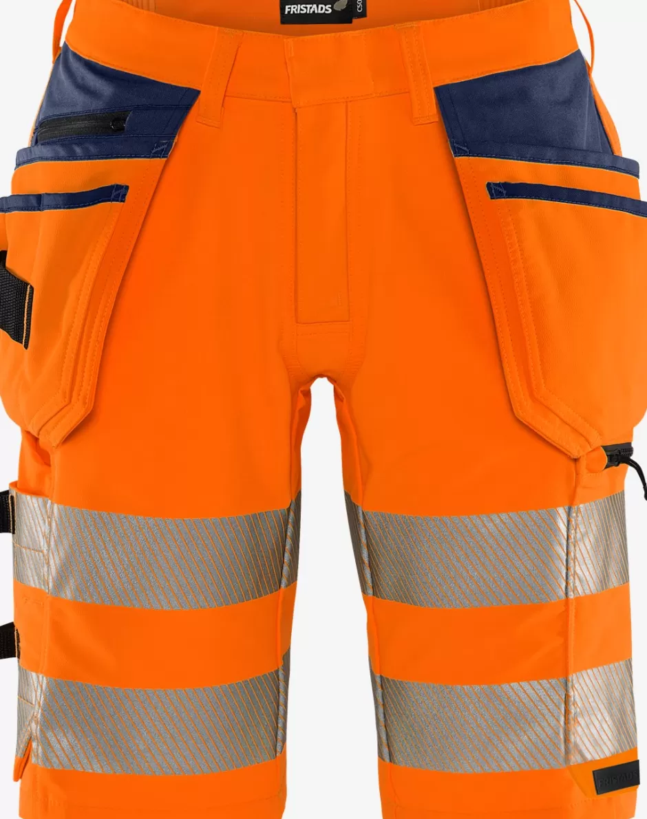 Fristads High Vis Green Stretch Korte Broek Klasse 2 2646 GSTP<Heren Korte Broek | Korte Broek