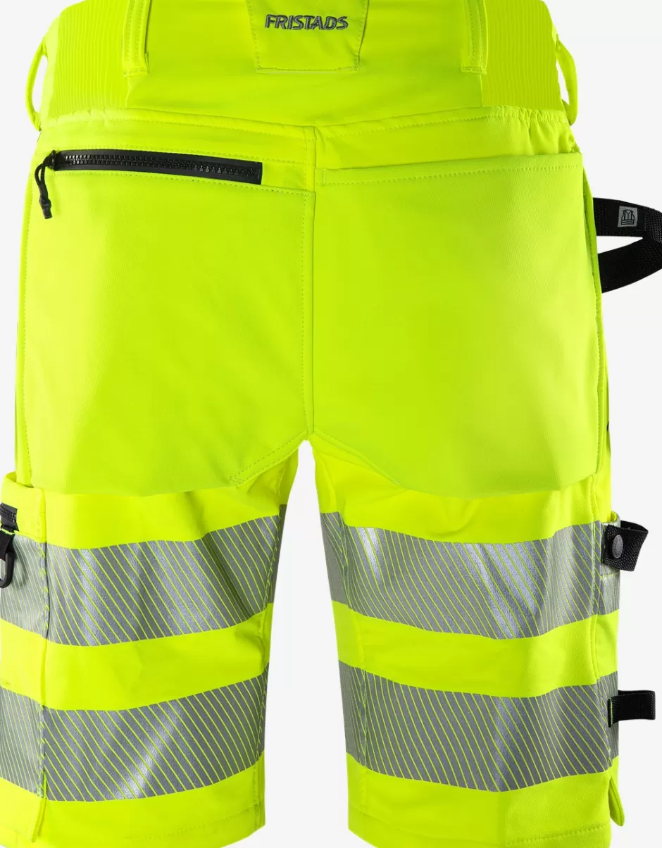 Fristads High Vis Green Stretch Korte Broek Klasse 2 2648 GSTP<Heren Korte Broek | Korte Broek