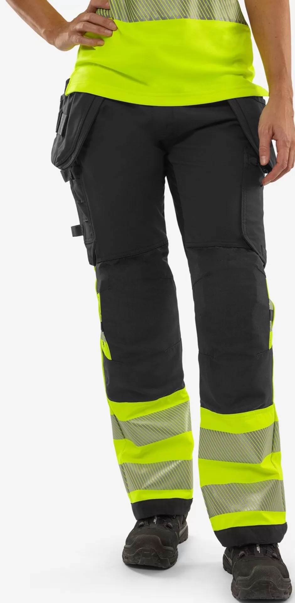 Fristads High Vis Green Werkbroek Dames Stretch Klasse 1 2663 GSTP<DAMES Broeken | Broeken
