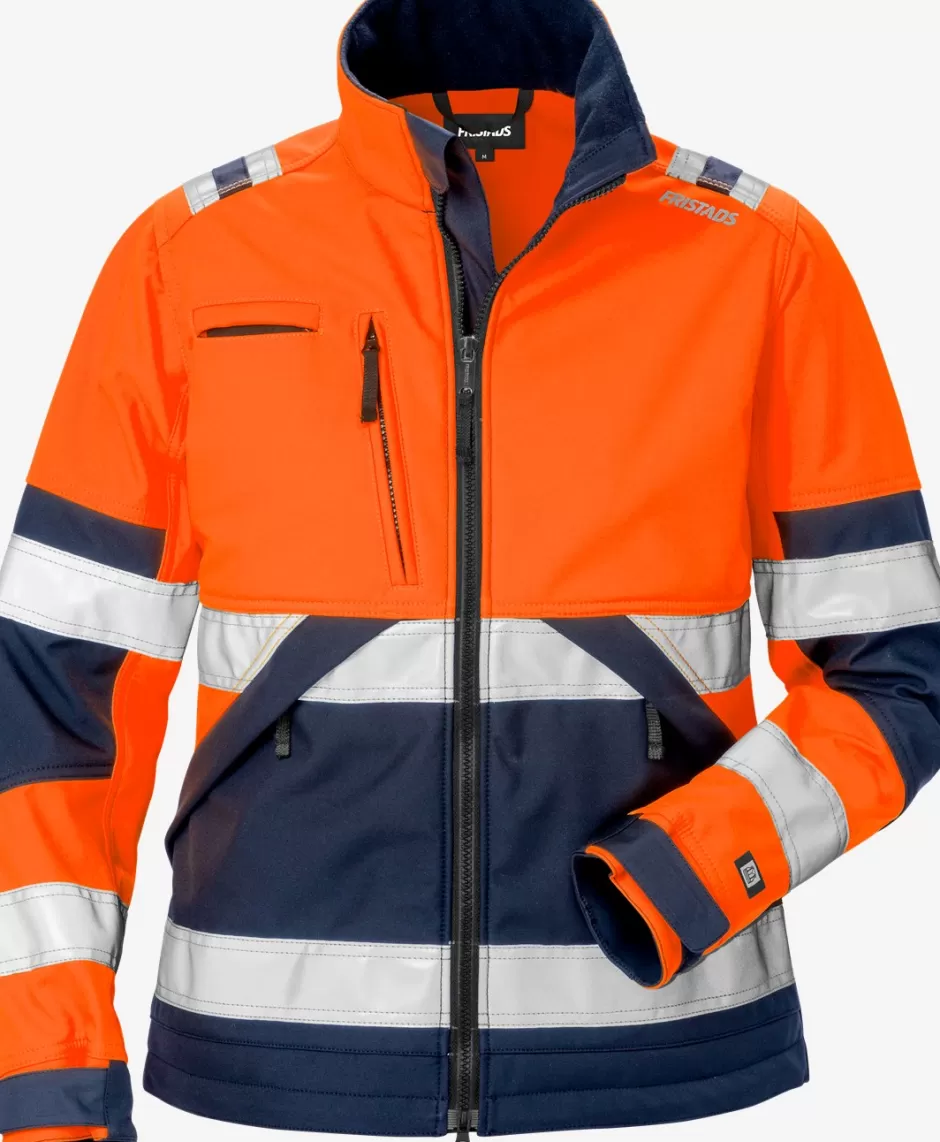 Fristads High Vis Softshelljack Dames Klasse 2 4183 WYH<DAMES Jassen | Jacks