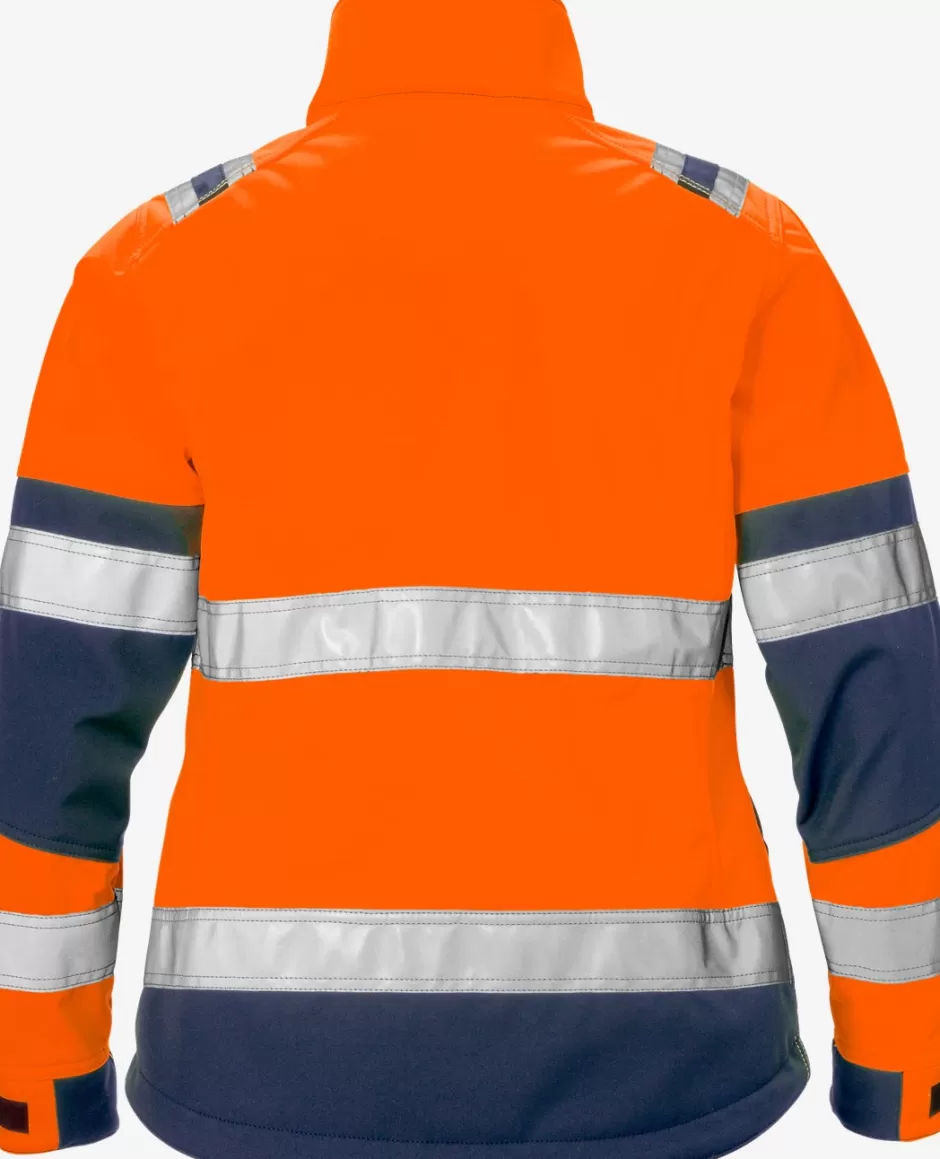 Fristads High Vis Softshelljack Dames Klasse 2 4183 WYH<DAMES Jassen | Jacks