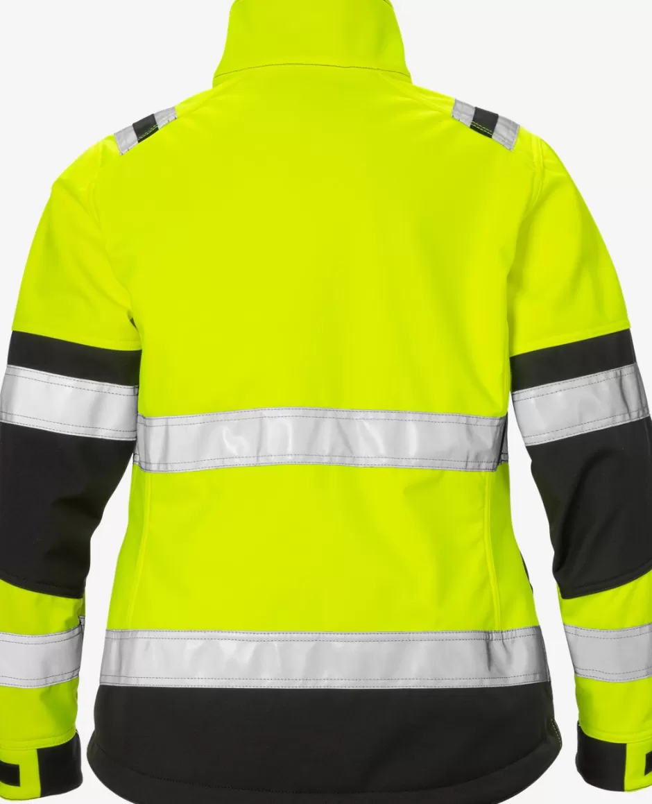 Fristads High Vis Softshelljack Dames Klasse 2 4183 WYH<DAMES Jassen | Jacks