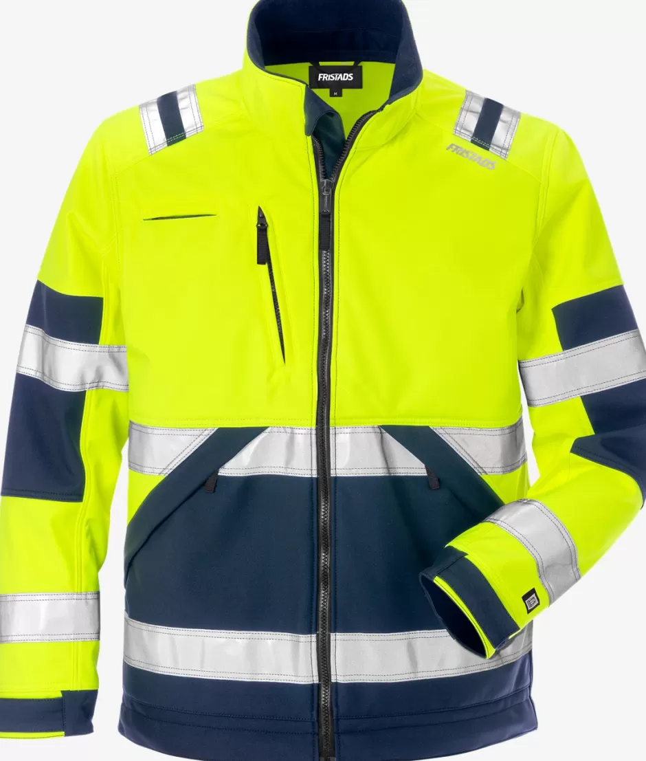 Fristads High Vis Softshelljack Klasse 2 4083 WYH<Heren Jassen | Jacks