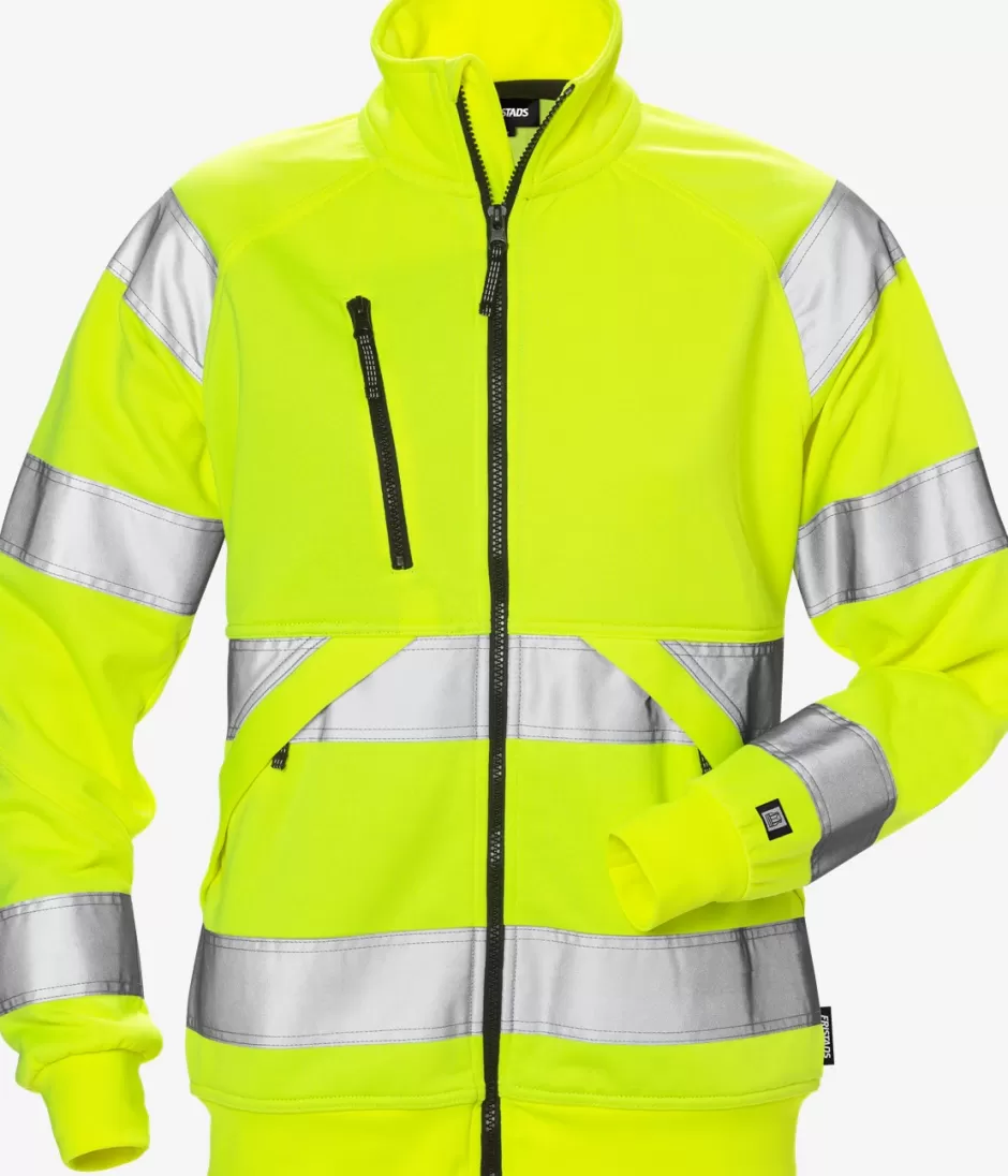 Fristads High Vis Sweatjack Dames Klasse 3 7427 SHV<DAMES Sweatshirts | Sweatshirts