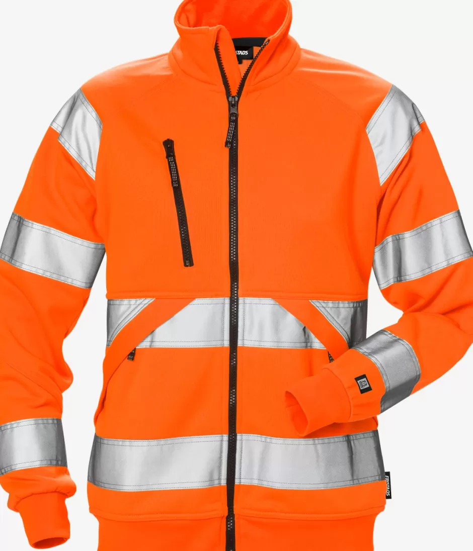 Fristads High Vis Sweatjack Dames Klasse 3 7427 SHV<DAMES Sweatshirts | Sweatshirts