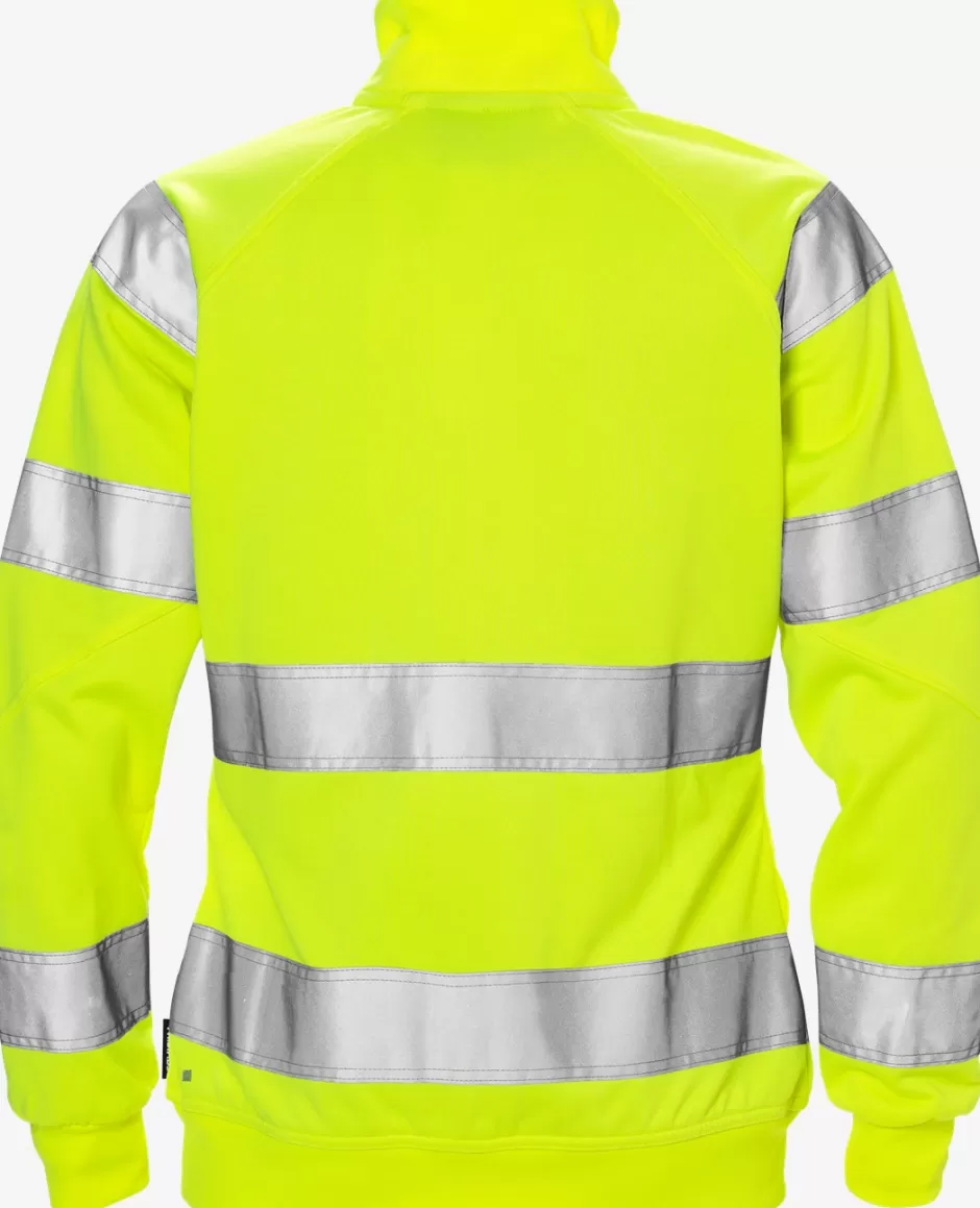 Fristads High Vis Sweatjack Dames Klasse 3 7427 SHV<DAMES Sweatshirts | Sweatshirts