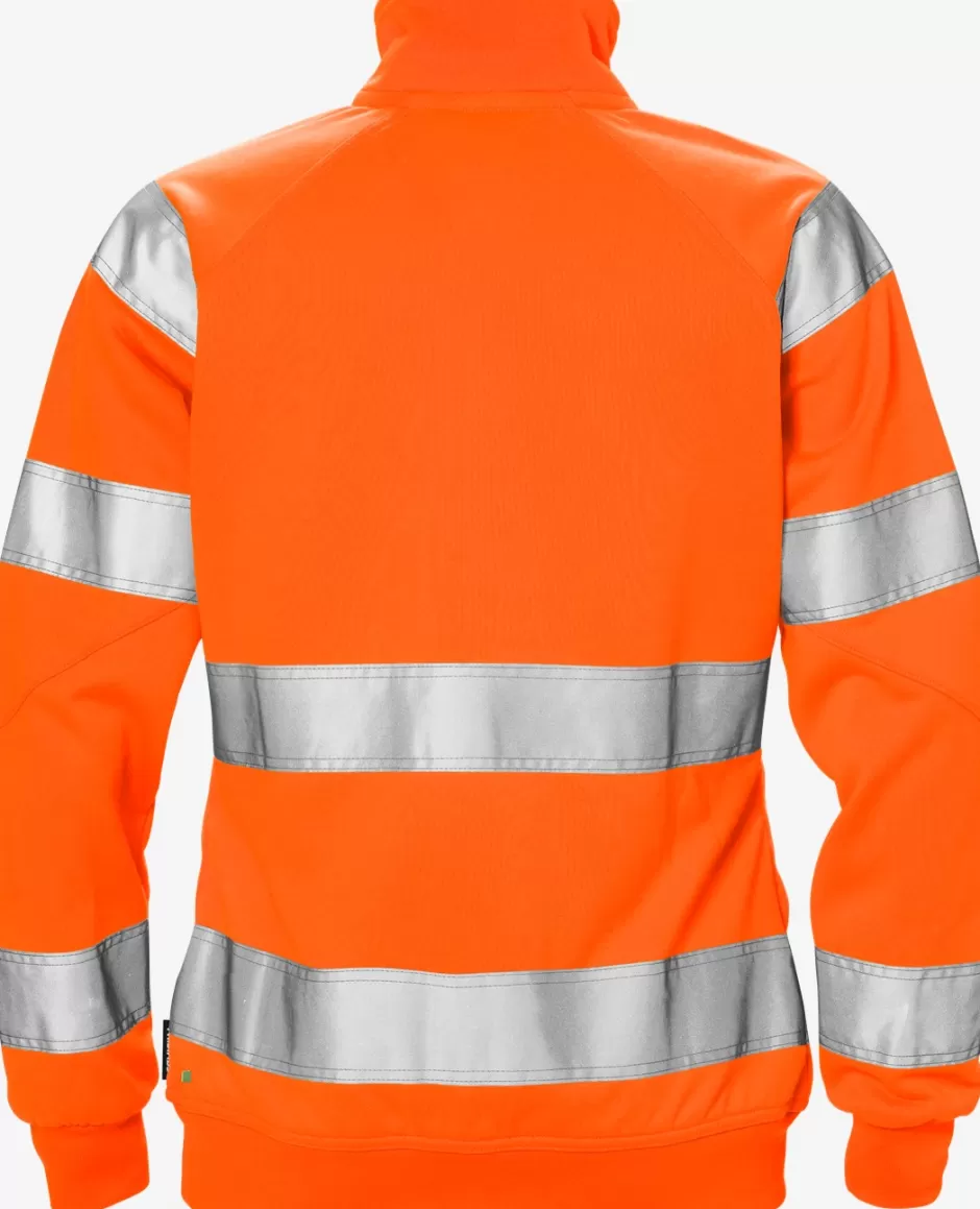 Fristads High Vis Sweatjack Dames Klasse 3 7427 SHV<DAMES Sweatshirts | Sweatshirts