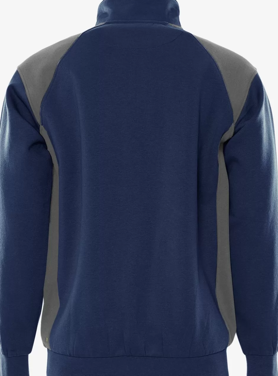 Fristads Sweater Met Korte Rits 7048 GSM<Heren Sweatshirts | Sweatshirts