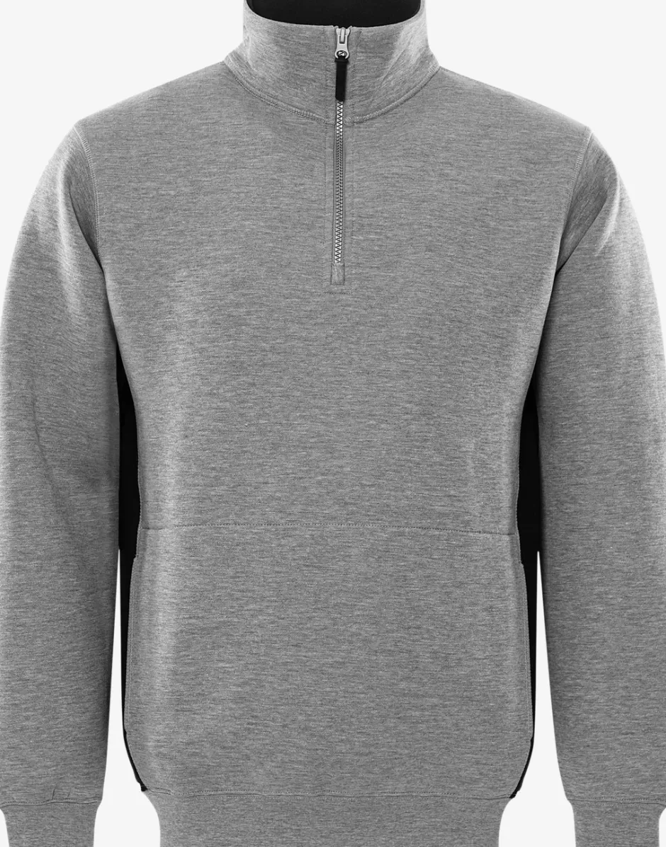 Fristads Sweatshirt Met Korte Ritssluiting 1705 DF<Heren Sweatshirts | Sweatshirts